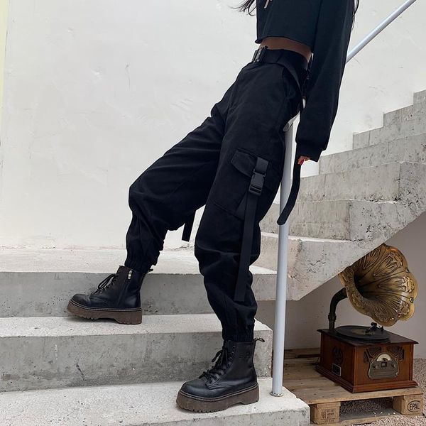 women's pants & capris 2021 big pockets cargo women elastic high waist loose streetwear summer pant baggy tactical trouser hip hop jogg, Black;white
women's pants & capris 2021 big pockets cargo women elastic high waist loose streetwear summer pant baggy tactical trouser hip hop jogg, Black;white