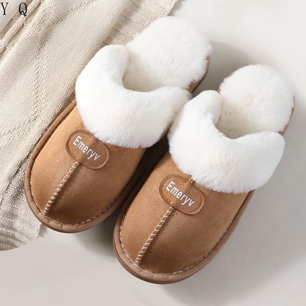 women fur slippers winter warm shoes suede plush house indoor outdoor men ladies couples cotton memory foam zapatillas mujer, Black
women fur slippers winter warm shoes suede plush house indoor outdoor men ladies couples cotton memory foam zapatillas mujer, Black