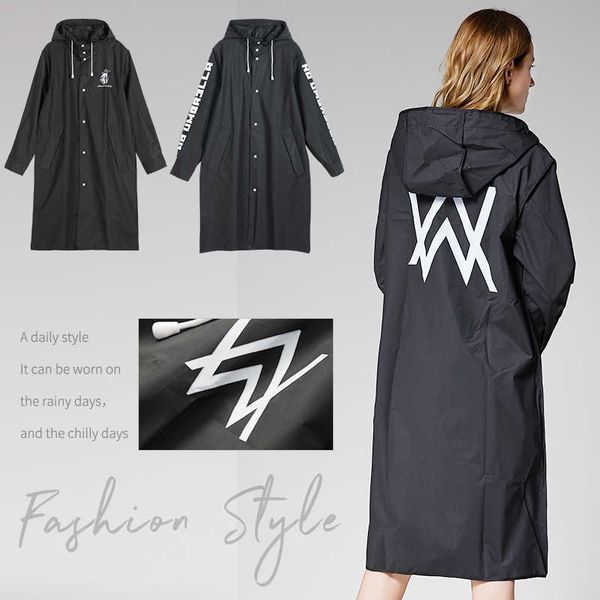 women's raincoats fashion brand windbreaker allen walker printed couple, Black
women's raincoats fashion brand windbreaker allen walker printed couple, Black