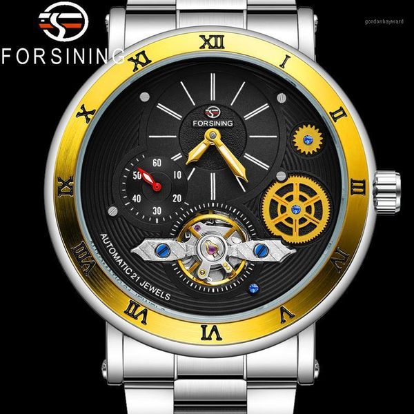 wristwatches forsining tourbillon automatic mechanical men wristwatch military sport male clock gold classic man watch 8224, Slivery;brown
wristwatches forsining tourbillon automatic mechanical men wristwatch military sport male clock gold classic man watch 8224, Slivery;brown