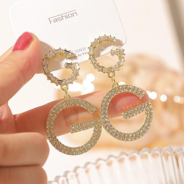 dangle & chandelier lats luxury long chain letter g drop earrings for women crystal big earring wedding 2021 fashion jewelry korea earings, Silver
dangle & chandelier lats luxury long chain letter g drop earrings for women crystal big earring wedding 2021 fashion jewelry korea earings, Silver