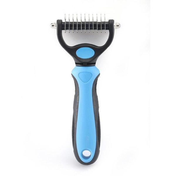 dog grooming pet tool for tangles removing double sided undercoat rake cats and dogs safe dematting comb
dog grooming pet tool for tangles removing double sided undercoat rake cats and dogs safe dematting comb
