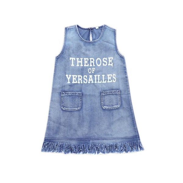 girl's dresses teenage children girls summer sleeveless o-neck denim letter knee-length dress kids princess fashion clothes 4 5 7 9 11, Red;yellow
girl's dresses teenage children girls summer sleeveless o-neck denim letter knee-length dress kids princess fashion clothes 4 5 7 9 11, Red;yellow
