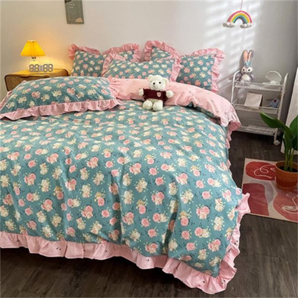 bedding sets 2021 korean cotton flounce set little fresh style french bed sheet duvet cover 4pcs
bedding sets 2021 korean cotton flounce set little fresh style french bed sheet duvet cover 4pcs