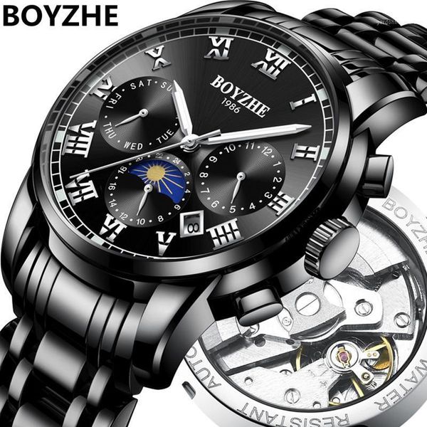 mannen automatische mechanische fashion luxe merk rvs maanfase business waterdichte sport horloge relogio mascul wristwatches, Slivery;brown
mannen automatische mechanische fashion luxe merk rvs maanfase business waterdichte sport horloge relogio mascul wristwatches, Slivery;brown