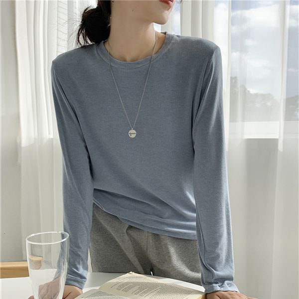 tees t-shirt cloud cloth 2021 autumn round neck versatile inside with thin long sleeve knitted bottoming shirt women's elastic t-shirt, White
tees t-shirt cloud cloth 2021 autumn round neck versatile inside with thin long sleeve knitted bottoming shirt women's elastic t-shirt, White