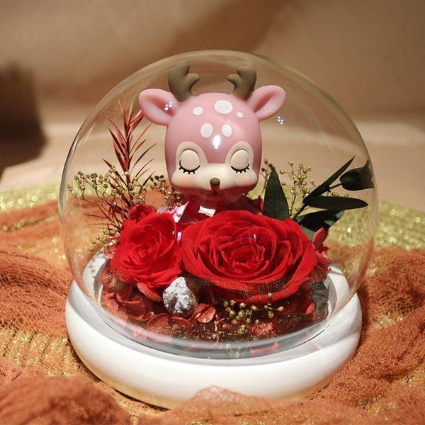 decorative flowers & wreaths creative fawn eternal rose gift red artificial flower in glass dome with led light for valentine mother's
decorative flowers & wreaths creative fawn eternal rose gift red artificial flower in glass dome with led light for valentine mother's