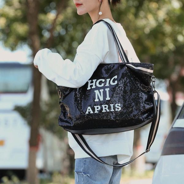 duffel bags travel bag female handbag large fashion sequin capacity shoulder messenger outdoor leisure storage
duffel bags travel bag female handbag large fashion sequin capacity shoulder messenger outdoor leisure storage