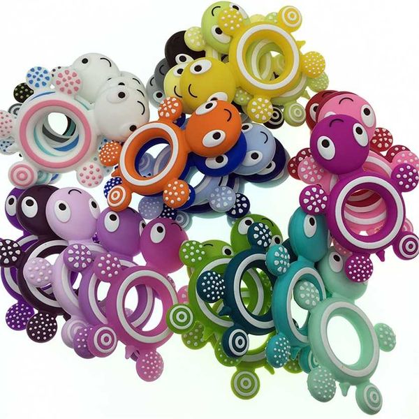 10pcs/lot baby silicone turtle multi-color molars cartoon hand-toothed teether soothing infant kids toys 220209
10pcs/lot baby silicone turtle multi-color molars cartoon hand-toothed teether soothing infant kids toys 220209