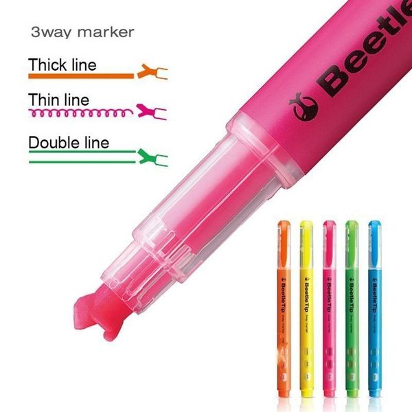 highlighters 6pcs/set japan kokuyo beetle oblique brush tip highlighter marker pen 3way line kawaii color mark stationery supplies, Black;red
highlighters 6pcs/set japan kokuyo beetle oblique brush tip highlighter marker pen 3way line kawaii color mark stationery supplies, Black;red