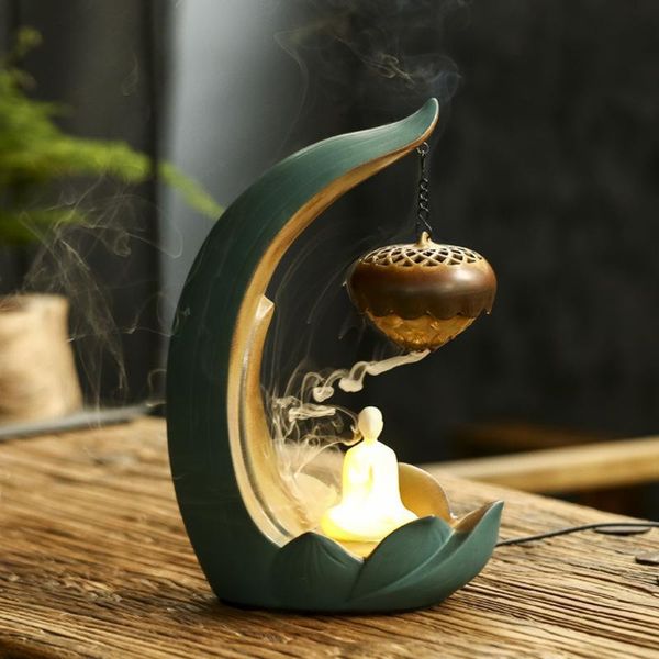waterfall incense burner, flowing back burner sticks holder with led fragrance lamps
waterfall incense burner, flowing back burner sticks holder with led fragrance lamps