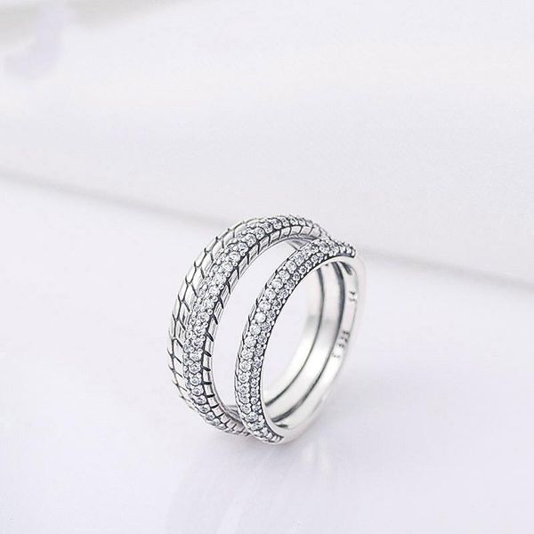 cluster rings 925 charm sterling silver letter ring; three-ring pave snake bone 1:1; 100% beach;, Golden;silver
cluster rings 925 charm sterling silver letter ring; three-ring pave snake bone 1:1; 100% beach;, Golden;silver