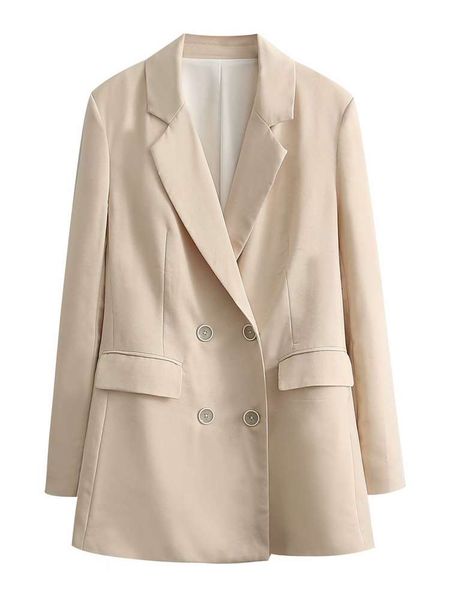 women's light cooked wind double breasted suit coat loose casual, Black;brown
women's light cooked wind double breasted suit coat loose casual, Black;brown