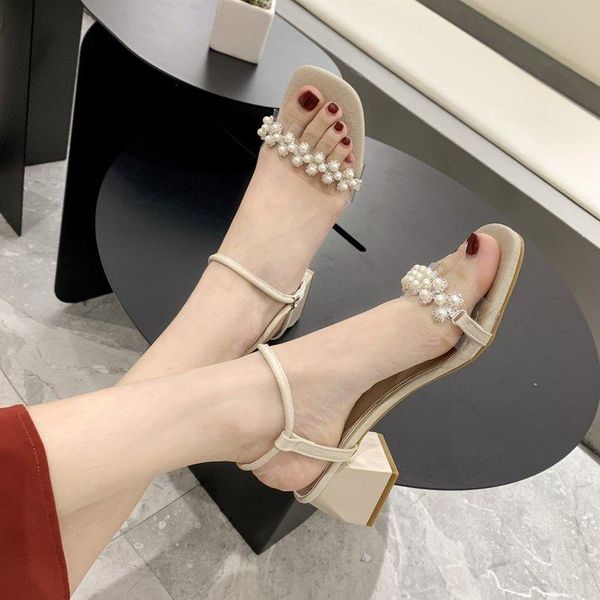 summer roman shoes with pearl sandals womens chunky heel buckle all-match high women's women, Black
summer roman shoes with pearl sandals womens chunky heel buckle all-match high women's women, Black