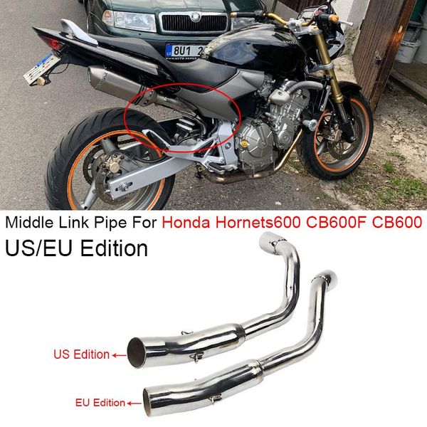 motorcycle exhaust system modified middle link pipe escape moto slip on for cb600 cb600f hornet 600 us/eu edition
motorcycle exhaust system modified middle link pipe escape moto slip on for cb600 cb600f hornet 600 us/eu edition