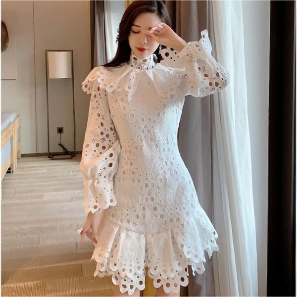 casual dresses 2021 catwalk dress hollow lantern sleeve long irregular white, Black;gray
casual dresses 2021 catwalk dress hollow lantern sleeve long irregular white, Black;gray