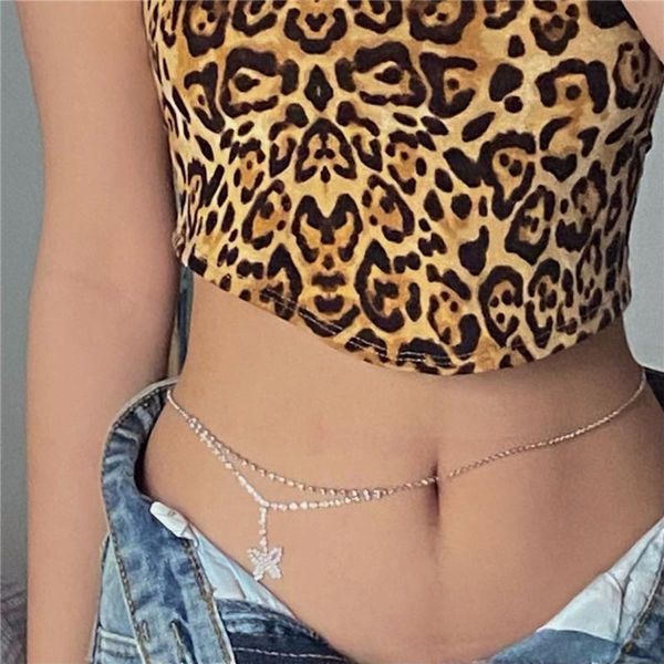 belts women rhinestone butterfly pendant dangle belly button chain navel piercing ring body jewelry waist puncture, Black;brown
belts women rhinestone butterfly pendant dangle belly button chain navel piercing ring body jewelry waist puncture, Black;brown