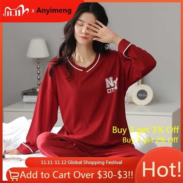 plus size pajamas for women 3xl 4xl 5xl big sleepwear plain red v-neck textured cotton autumn winter leisure loungewear pijamas 211106, Black;red
plus size pajamas for women 3xl 4xl 5xl big sleepwear plain red v-neck textured cotton autumn winter leisure loungewear pijamas 211106, Black;red