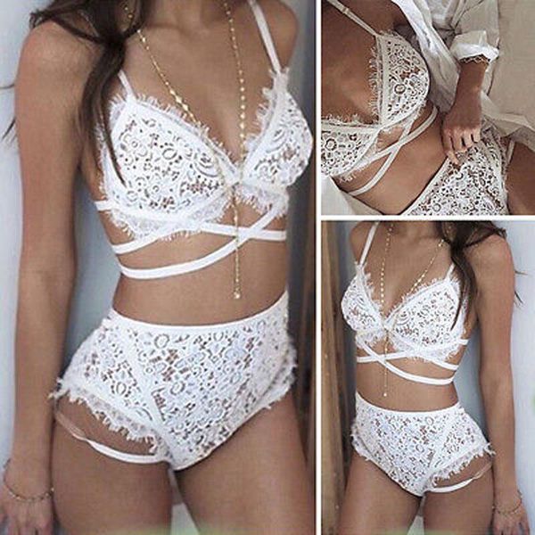 bras sets 2021 women's lingerie erotic lace underwear vest g-string bra panty set white sleepwear nightwear, Red;black
bras sets 2021 women's lingerie erotic lace underwear vest g-string bra panty set white sleepwear nightwear, Red;black