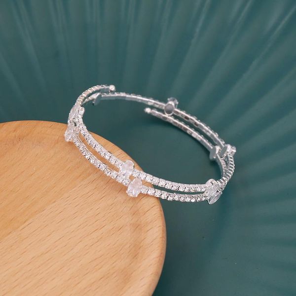 bangle single rows pearl bracelet rhinestone inlaid open cuff adjustable stretch for friends sisters bn, Black
bangle single rows pearl bracelet rhinestone inlaid open cuff adjustable stretch for friends sisters bn, Black