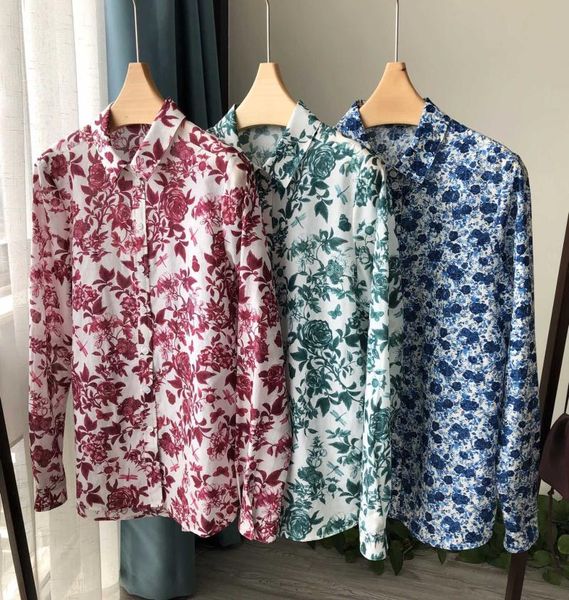 women's blouses & shirts early autumn women loose blouse turn-down collar rose printed long sleeve breathable with buttons lady casual, White
women's blouses & shirts early autumn women loose blouse turn-down collar rose printed long sleeve breathable with buttons lady casual, White