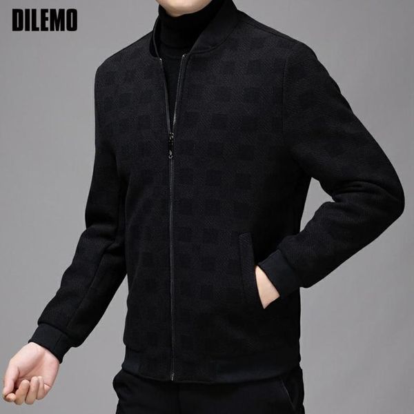 men's digner br casual et coat, baseball collar plaid windbreaker, autumn and winter high-quality cloth, Black;brown
men's digner br casual et coat, baseball collar plaid windbreaker, autumn and winter high-quality cloth, Black;brown