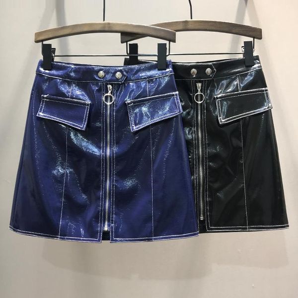 skirts 2021 high street bright leather skirt zipper pocket a word women harajuku pockets glossy pu mini, Black
skirts 2021 high street bright leather skirt zipper pocket a word women harajuku pockets glossy pu mini, Black