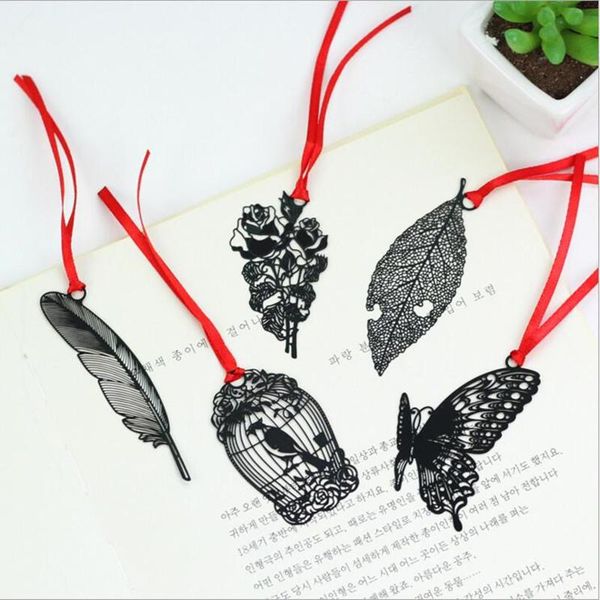 party favor 5pcs black hollow metal bookmark diy label student gift funny reward office supplies butterfly feather animal cute stationery
party favor 5pcs black hollow metal bookmark diy label student gift funny reward office supplies butterfly feather animal cute stationery