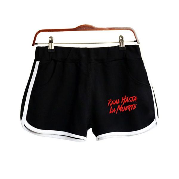 women's shorts drop shopping real hasta la muerte 2d print women clohtes 2021 casual harajuku ladies kpop, White;black
women's shorts drop shopping real hasta la muerte 2d print women clohtes 2021 casual harajuku ladies kpop, White;black