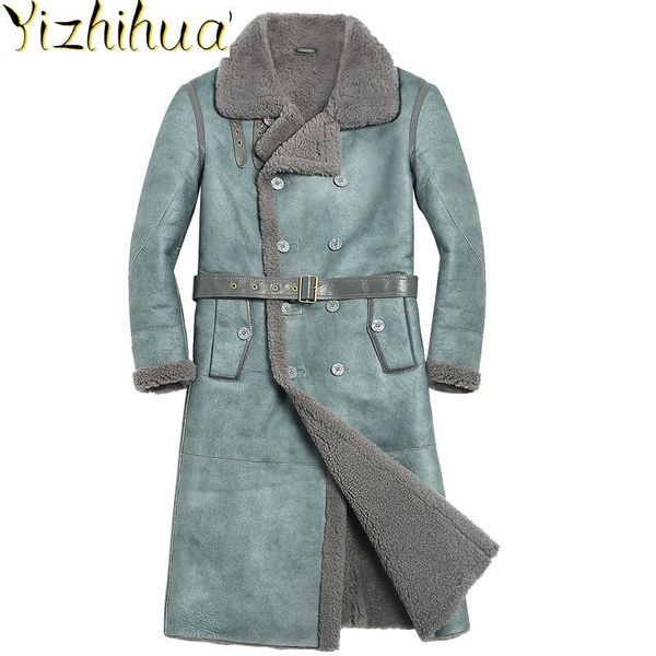 men's leather & faux azazel winter sheep shearling jacket genuine long sheepskin coat for men natural wool fur 826 kj2234, Black
men's leather & faux azazel winter sheep shearling jacket genuine long sheepskin coat for men natural wool fur 826 kj2234, Black