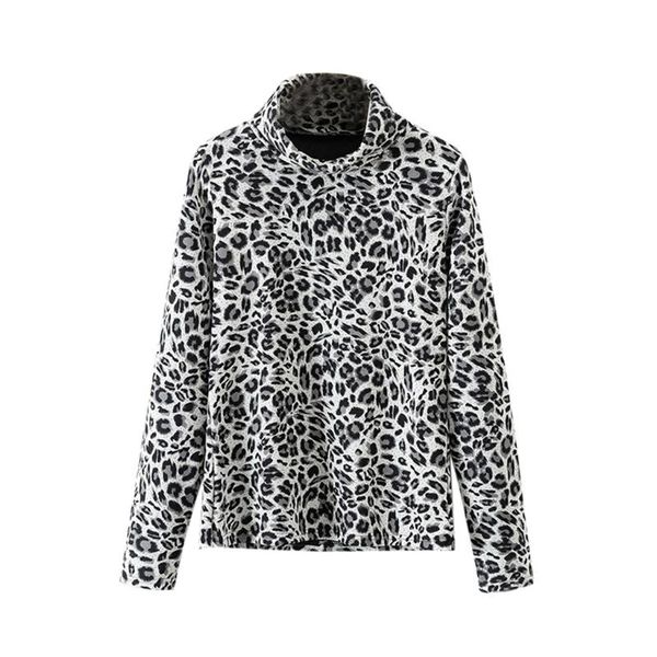 women's blouses & shirts chamsgend women blouse turtleneck thick long-sleeve shirt causal leopard print side waist bow no26, White
women's blouses & shirts chamsgend women blouse turtleneck thick long-sleeve shirt causal leopard print side waist bow no26, White