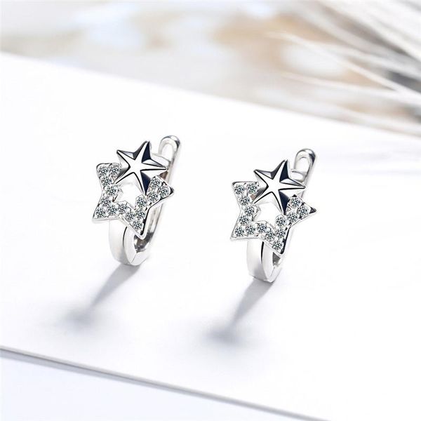 hoop & huggie caoshi stylish women star earrings dazzling zirconia all match trend accessories exquisite lady aesthetic ear-ring jewelry, Golden;silver
hoop & huggie caoshi stylish women star earrings dazzling zirconia all match trend accessories exquisite lady aesthetic ear-ring jewelry, Golden;silver