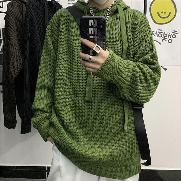 men's sweaters winter thick hooded sweater warm fashion casual retro knitted pullover men wild loose korean mens clothes -xl, White;black
men's sweaters winter thick hooded sweater warm fashion casual retro knitted pullover men wild loose korean mens clothes -xl, White;black