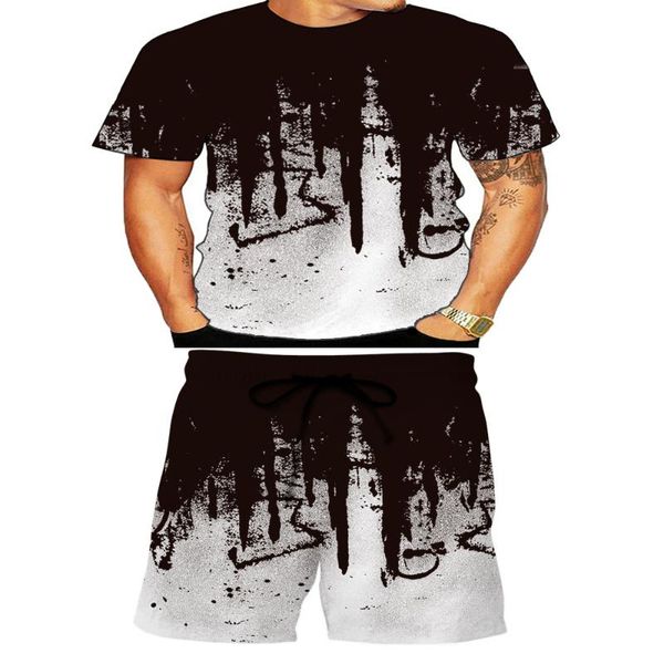 men's tracksuits 2021 fashion trend short sleeve summer men sets classic sell well ink printing t-shirt + shorts suit casual wild sport, Gray
men's tracksuits 2021 fashion trend short sleeve summer men sets classic sell well ink printing t-shirt + shorts suit casual wild sport, Gray