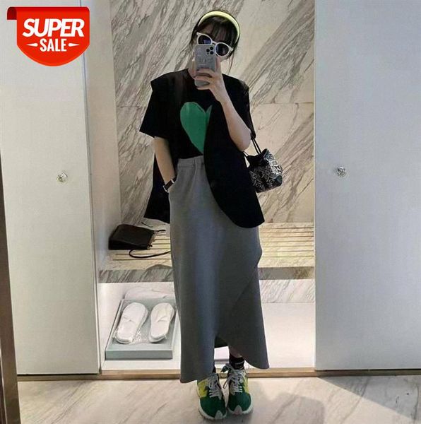 li zhiqi short-sleeved t-shirt women loose korean version with love printing fashion bottoming 110355 #wx19, Black;gray
li zhiqi short-sleeved t-shirt women loose korean version with love printing fashion bottoming 110355 #wx19, Black;gray
