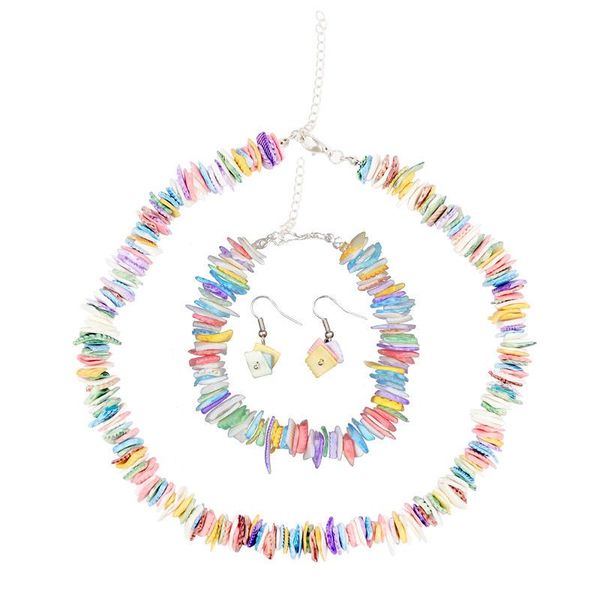 original designer mixed color broken shell necklace hawaii fashion ladies clavicle chain set sales chokers, Golden;silver
original designer mixed color broken shell necklace hawaii fashion ladies clavicle chain set sales chokers, Golden;silver