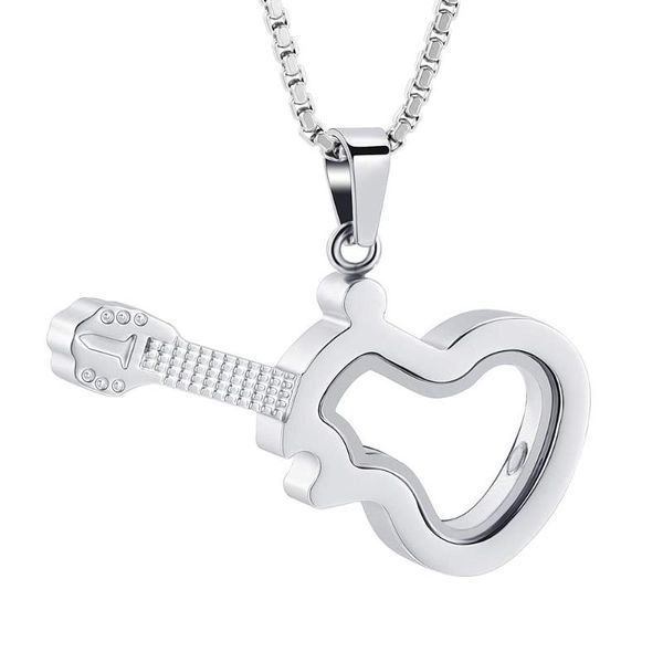 glass guitar cremation jewelry urn necklace memorial lockets for ashes stainless steel pendants keepsake chains, Silver
glass guitar cremation jewelry urn necklace memorial lockets for ashes stainless steel pendants keepsake chains, Silver