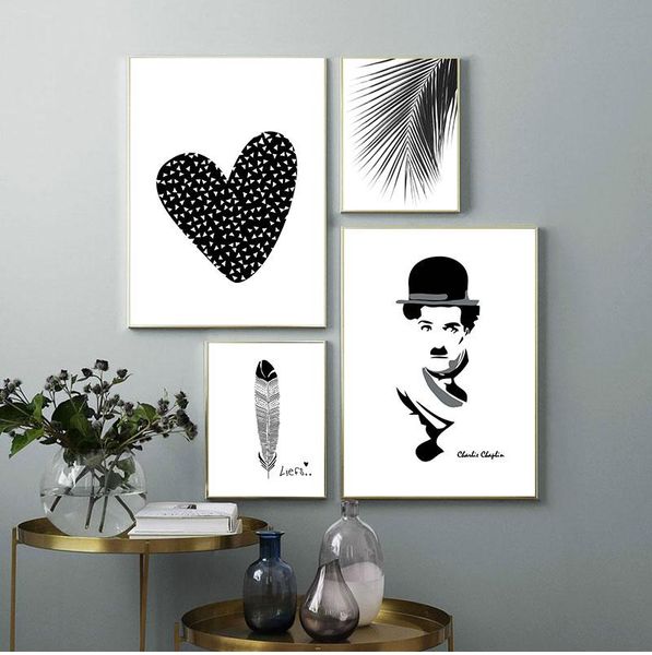paintings canvas painting home decor nordic black white heart palm leaf feather pictures prints wall art poster for living room modular
paintings canvas painting home decor nordic black white heart palm leaf feather pictures prints wall art poster for living room modular