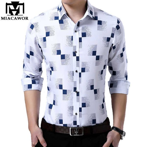 miacawor brand design men shirt spring long sleeve casual shirt fashion print chemise homme camisa masculina c419 210629, White;black
miacawor brand design men shirt spring long sleeve casual shirt fashion print chemise homme camisa masculina c419 210629, White;black