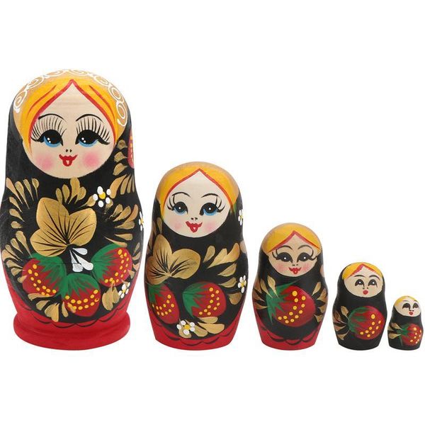 5pcs painted nesting doll russian matryoshka toy home deskornament decorative objects & figurines
5pcs painted nesting doll russian matryoshka toy home deskornament decorative objects & figurines