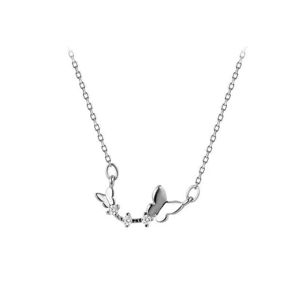 pendant necklaces ihues flash diamond butterfly necklace women's simple clavicle chain girlfriends student gift jewelry wholesale, Silver
pendant necklaces ihues flash diamond butterfly necklace women's simple clavicle chain girlfriends student gift jewelry wholesale, Silver