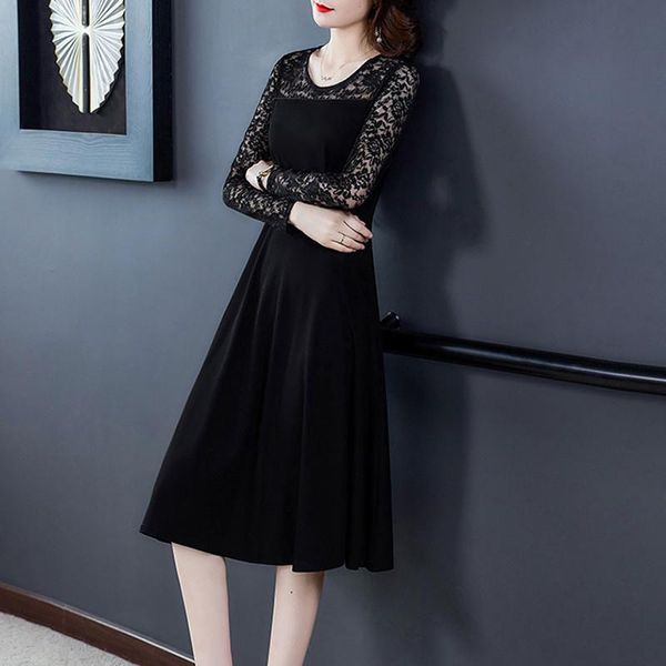 mother's dress fashion elegant temperament women's large size long sleeve slim fit office ladies casual dresses, Black;gray
mother's dress fashion elegant temperament women's large size long sleeve slim fit office ladies casual dresses, Black;gray