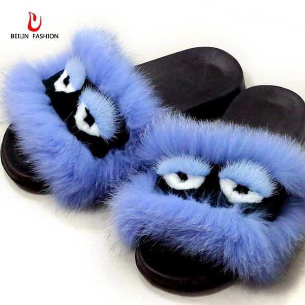 slippers women shoes fur fluffy sandals real slides female with home cute plush, Black
slippers women shoes fur fluffy sandals real slides female with home cute plush, Black