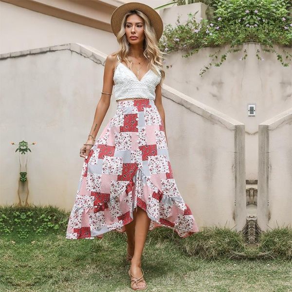 skirts modern floral print plaid a-line ruffles wrap summer ankle-length high-waisted 2021 women's bottom, Black
skirts modern floral print plaid a-line ruffles wrap summer ankle-length high-waisted 2021 women's bottom, Black