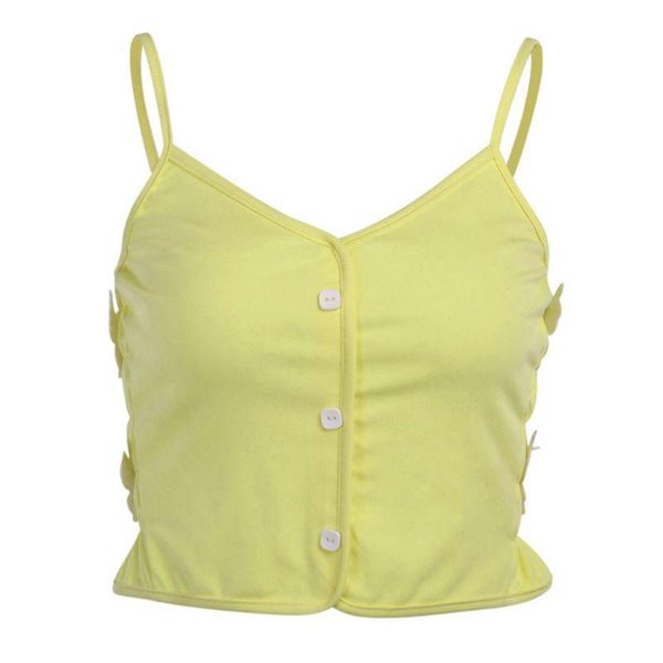 women's tanks & camis women single breasted v-neck cami halter crop summer butterfly decoration sleeveless vest, White
women's tanks & camis women single breasted v-neck cami halter crop summer butterfly decoration sleeveless vest, White
