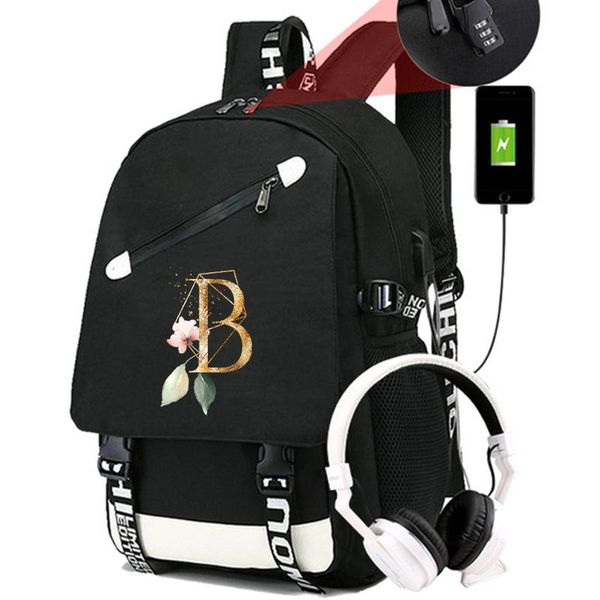 backpack 26 english letters school bags for teenage girls usb charging backpacks women bookbag men travel lapbag
backpack 26 english letters school bags for teenage girls usb charging backpacks women bookbag men travel lapbag