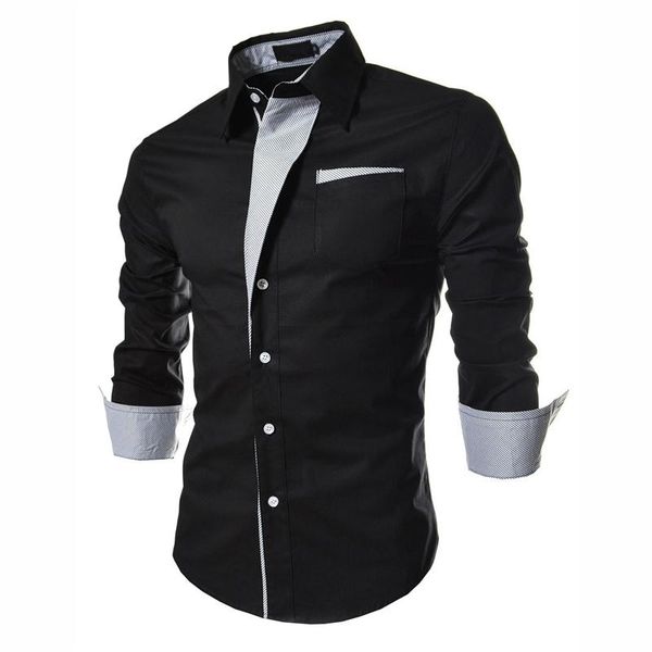 men shirt 2021 spring brand business men's slim fit dress male long sleeves casual solid color camisa masculina 3xl shirts, White;black
men shirt 2021 spring brand business men's slim fit dress male long sleeves casual solid color camisa masculina 3xl shirts, White;black