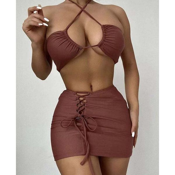 women's swimwear three piece bikini set solid women lace swimsuit bathing suit for female brazilian beach dress bikinis summer, White;black
women's swimwear three piece bikini set solid women lace swimsuit bathing suit for female brazilian beach dress bikinis summer, White;black