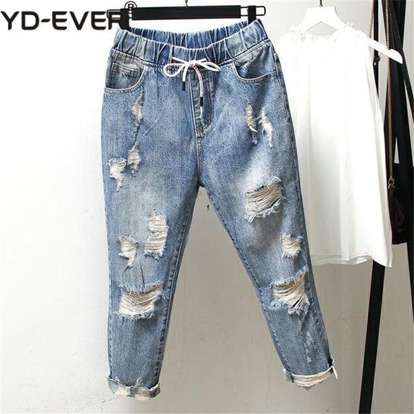 women's jeans 2021 boyfriend for women ripped hole high waist femme vintage harem pants casual streetwear plus size mom 4xl, Blue
women's jeans 2021 boyfriend for women ripped hole high waist femme vintage harem pants casual streetwear plus size mom 4xl, Blue