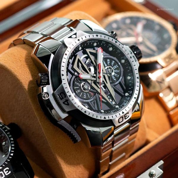 reef tiger/rt brand sport automatic stainless steel men fashion mechanical bracelet waterproof watches rga3591 wristwatches, Slivery;brown
reef tiger/rt brand sport automatic stainless steel men fashion mechanical bracelet waterproof watches rga3591 wristwatches, Slivery;brown